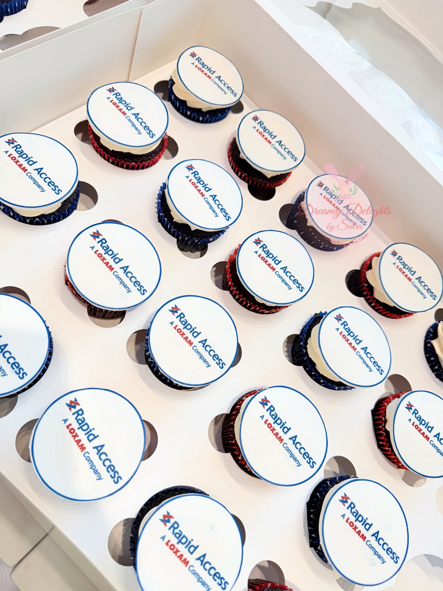 Corporate Logo Cupcakes