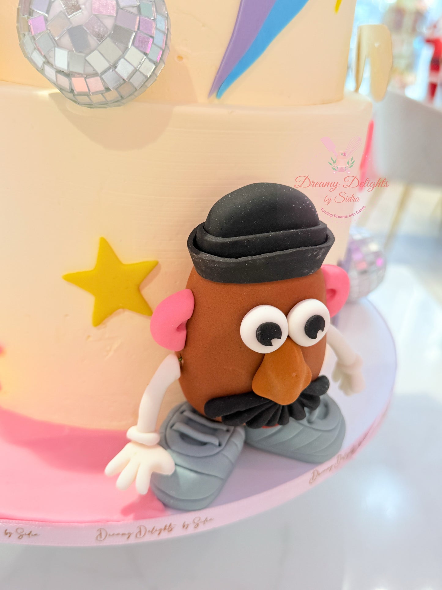 Retro Disco 80s Theme Cake