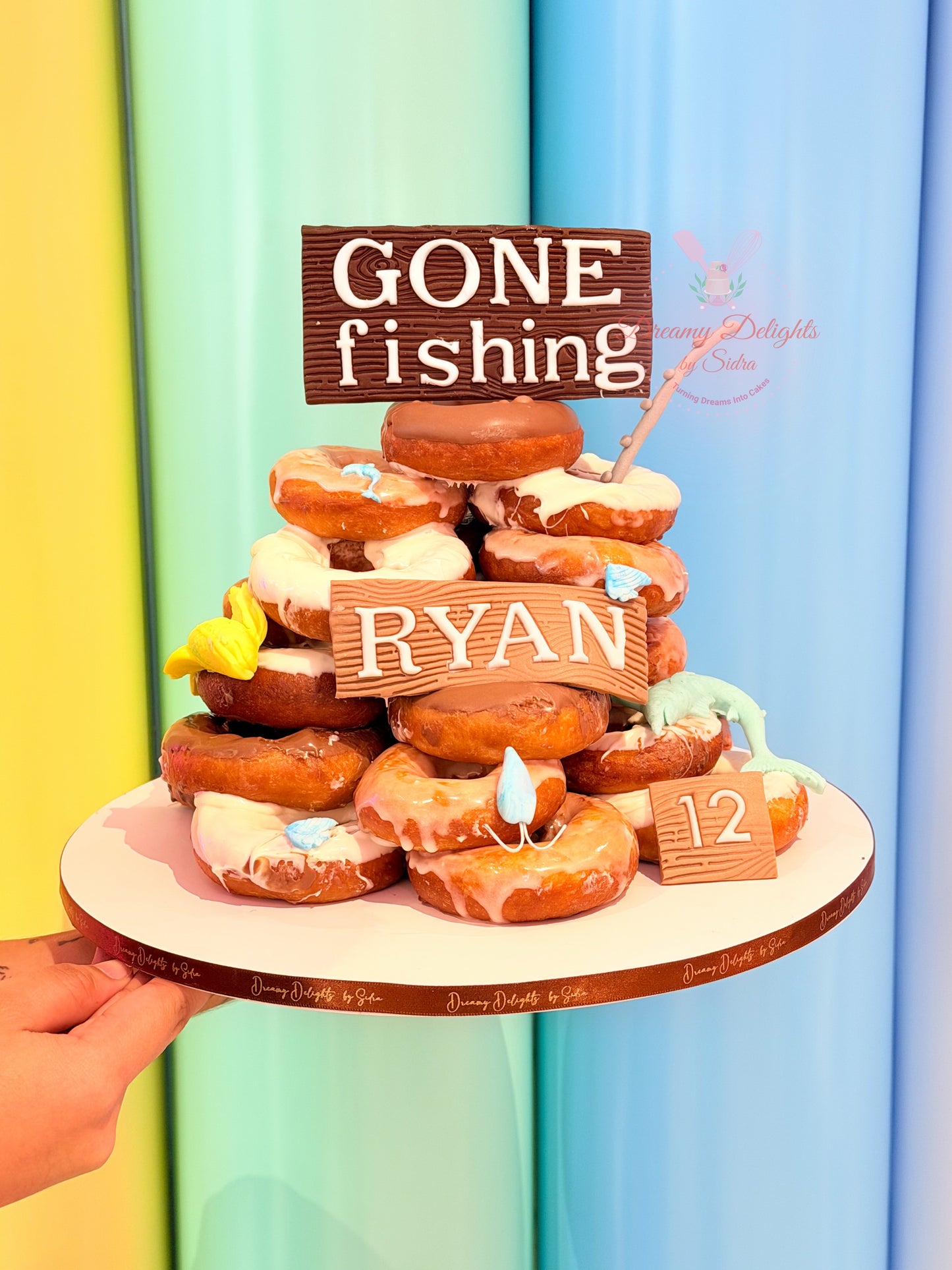 Fishing Theme Donut Tower