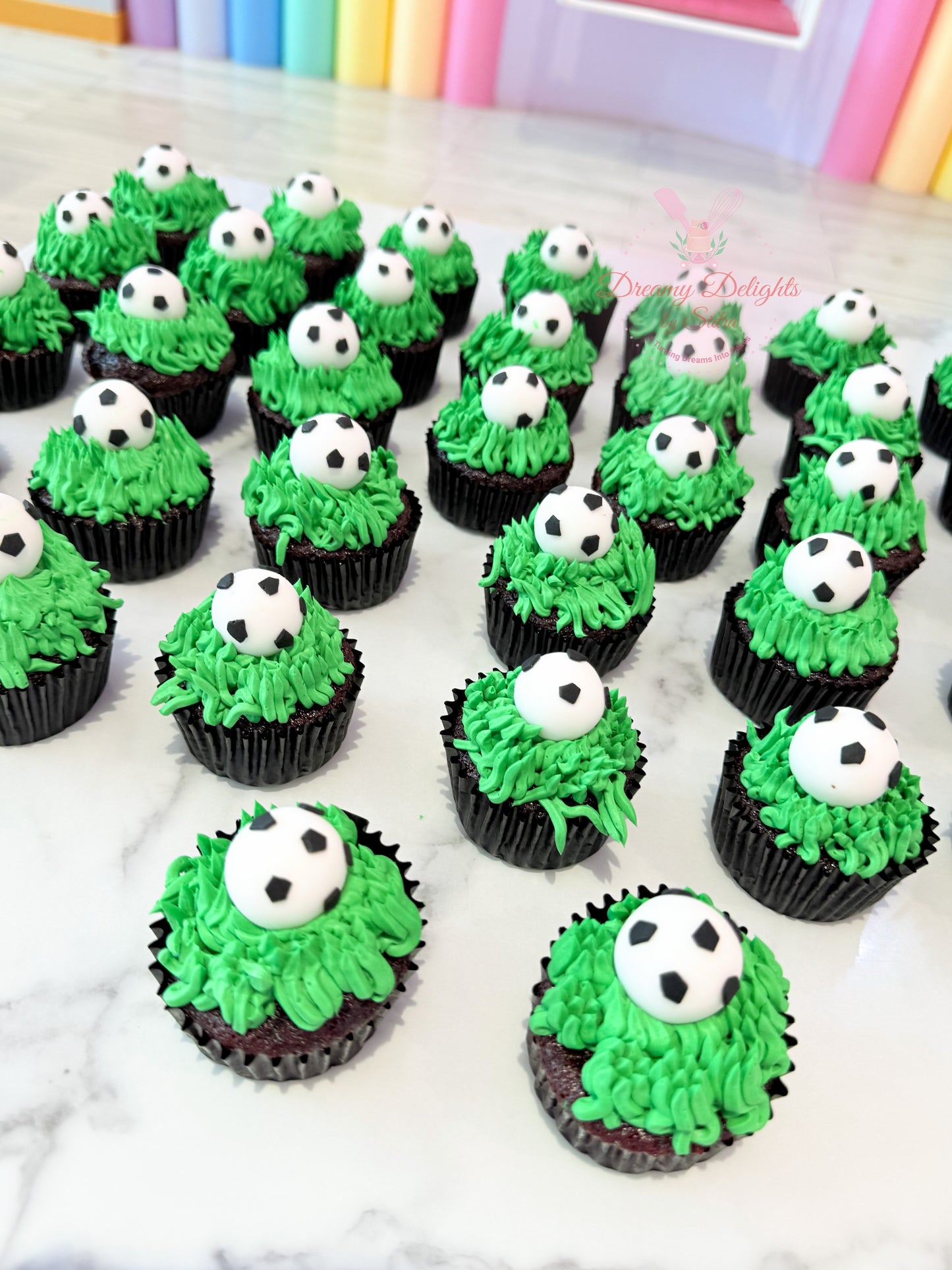Football Cupcakes