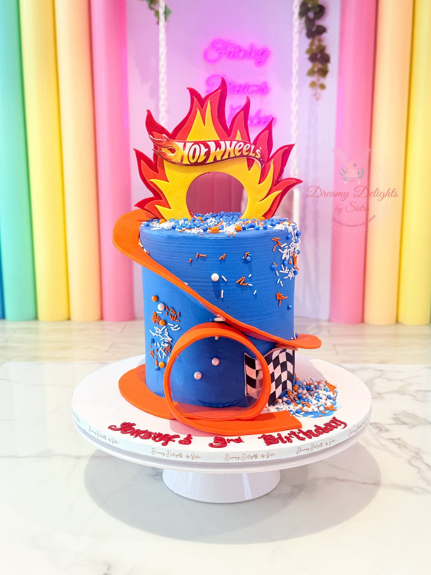Hot Wheels Racing Cake