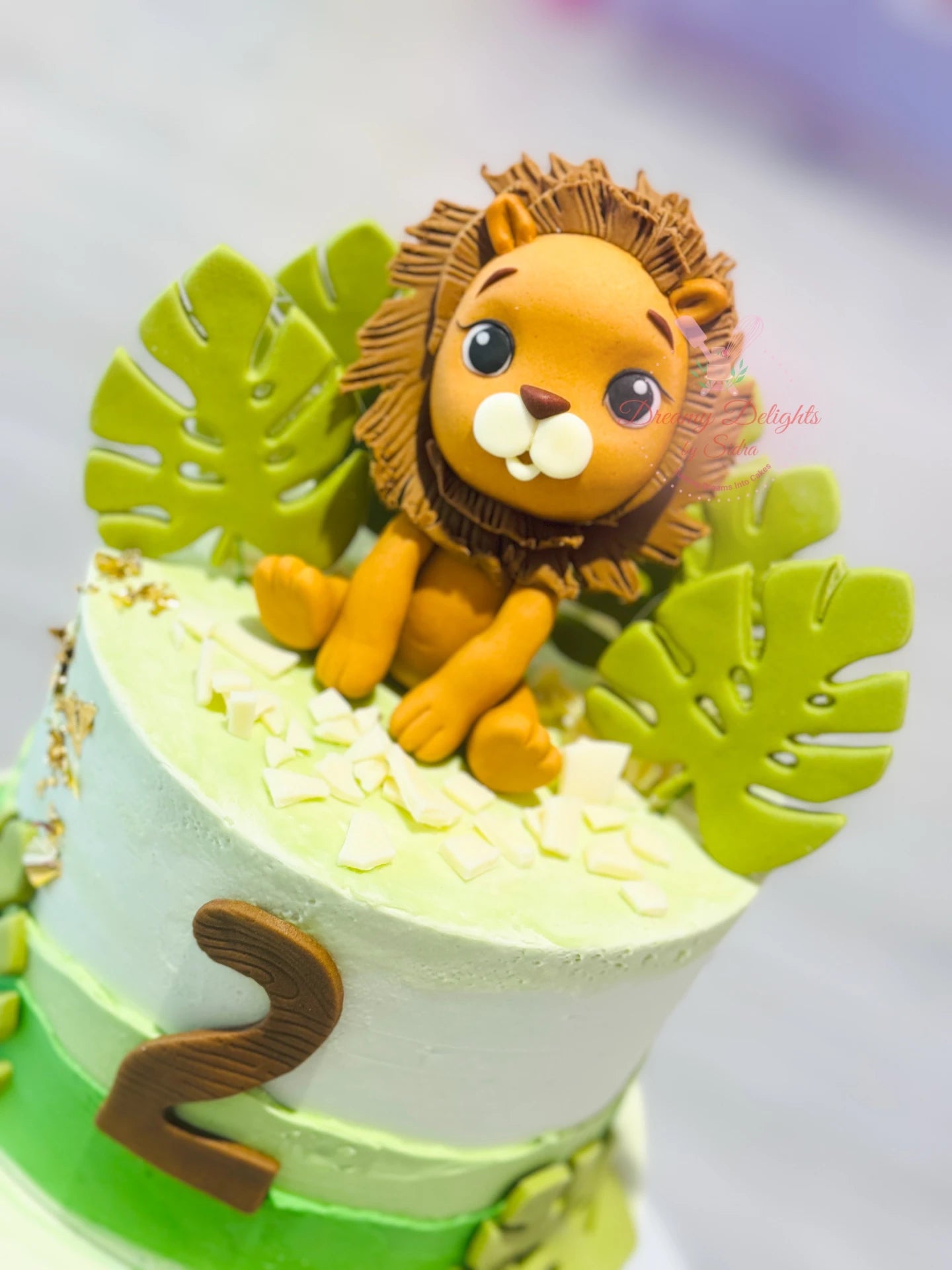 3D fondant Jungle Cake