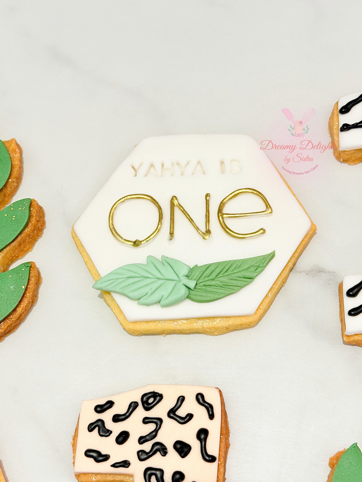 Jungle First Birthday Cookies