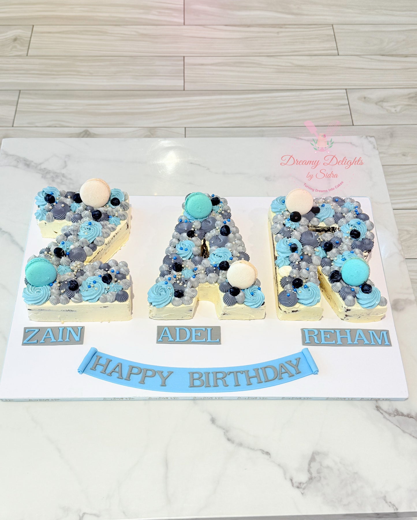 Letter Cake Elegance