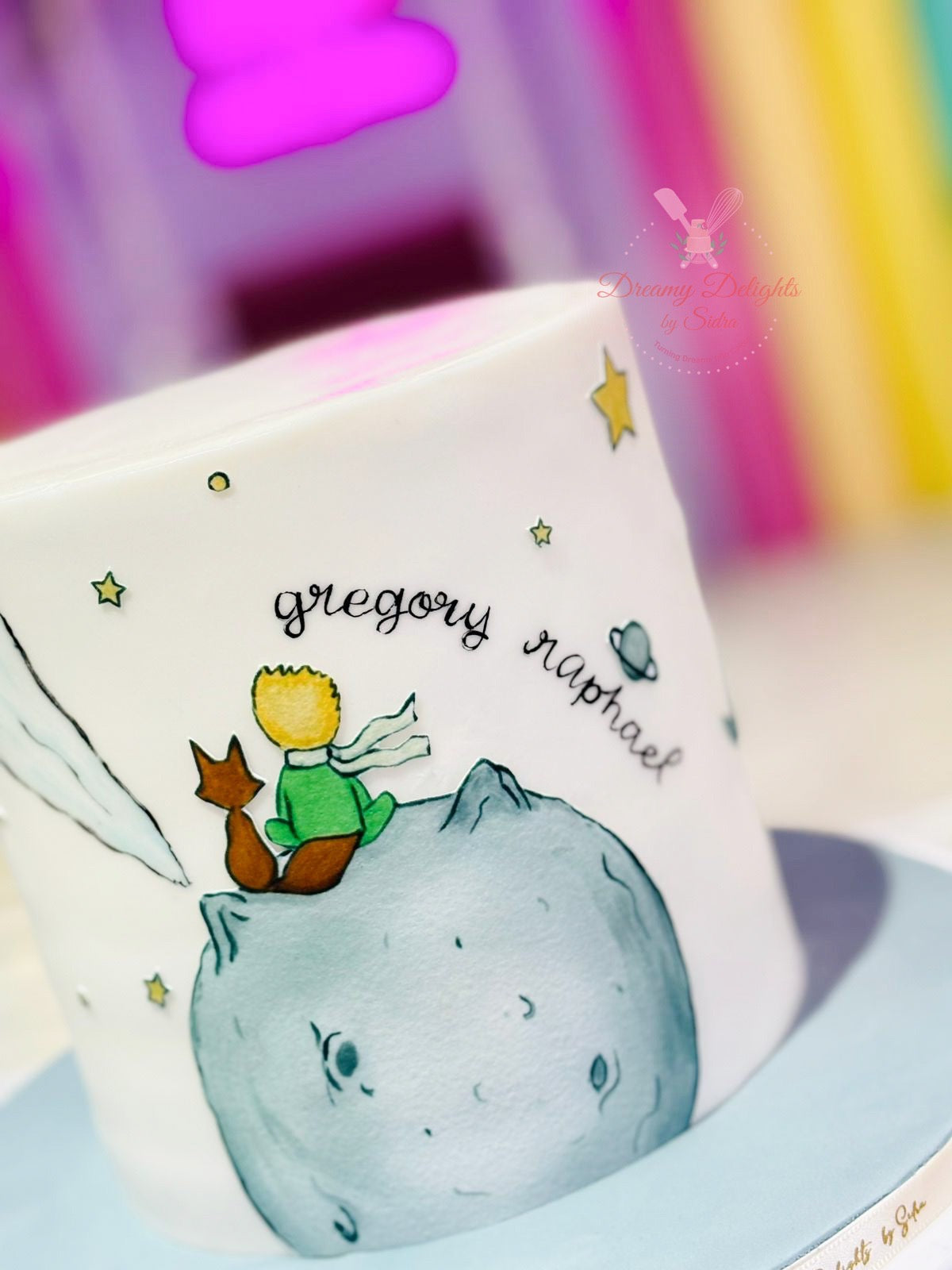Little Prince Moon Birthday Cake