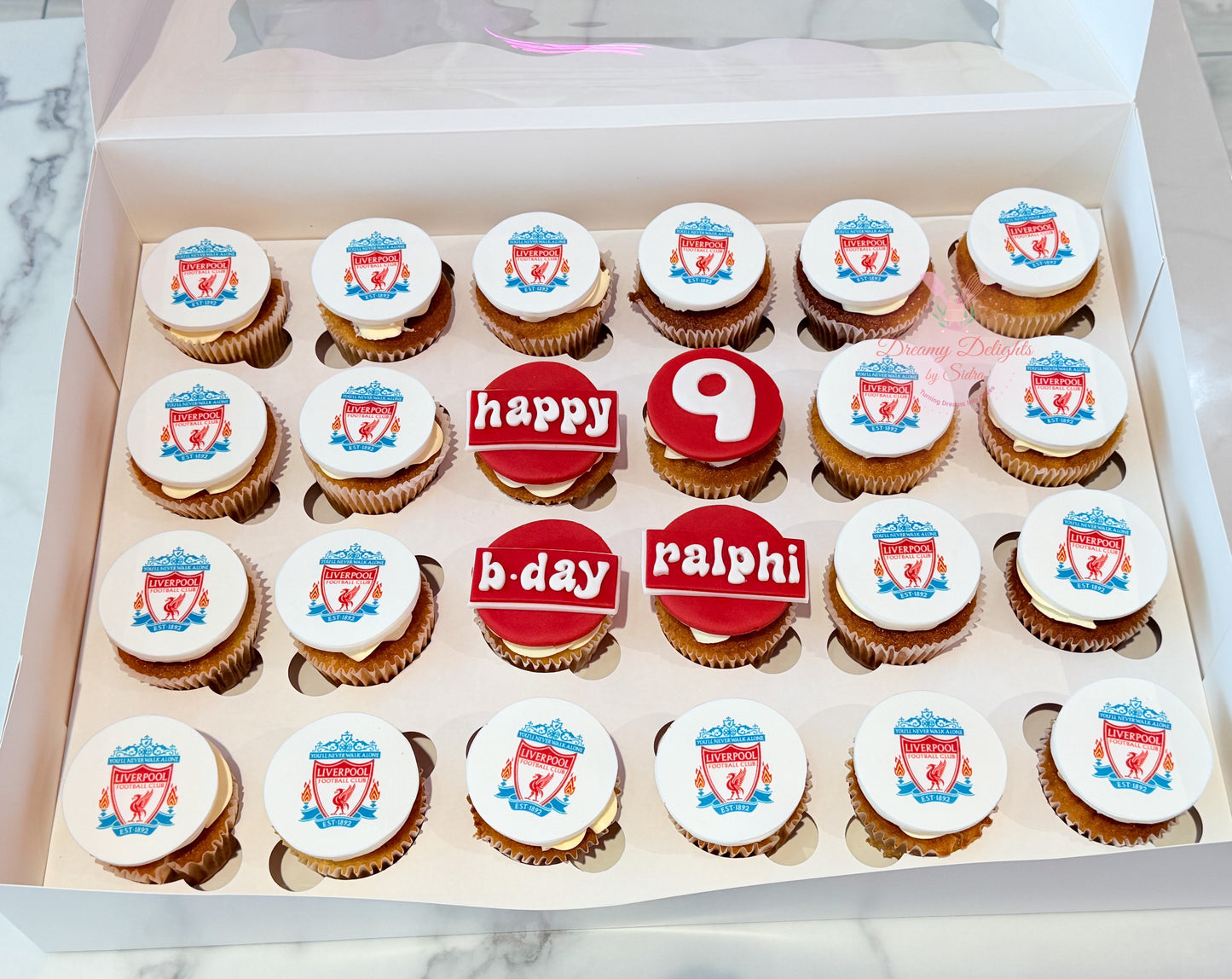 Liverpool Football Cupcakes