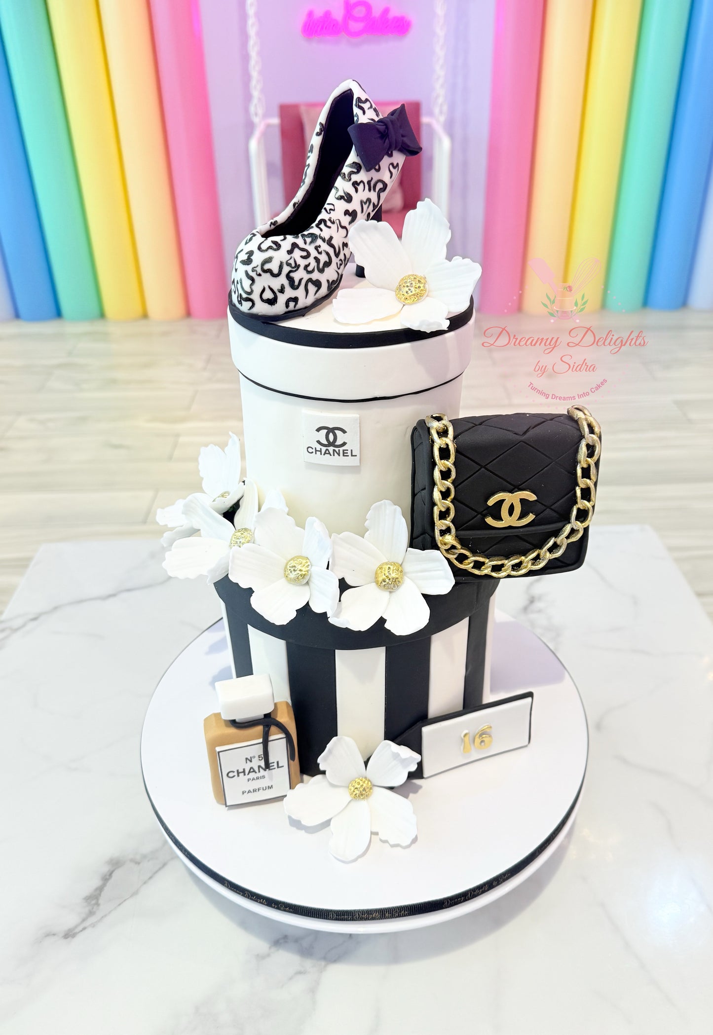 Luxury Chanel Inspired Birthday Cake