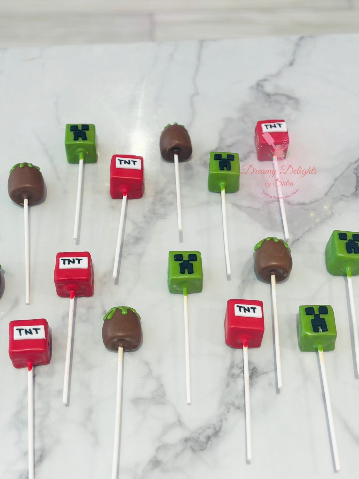 Minecraft Cakepops