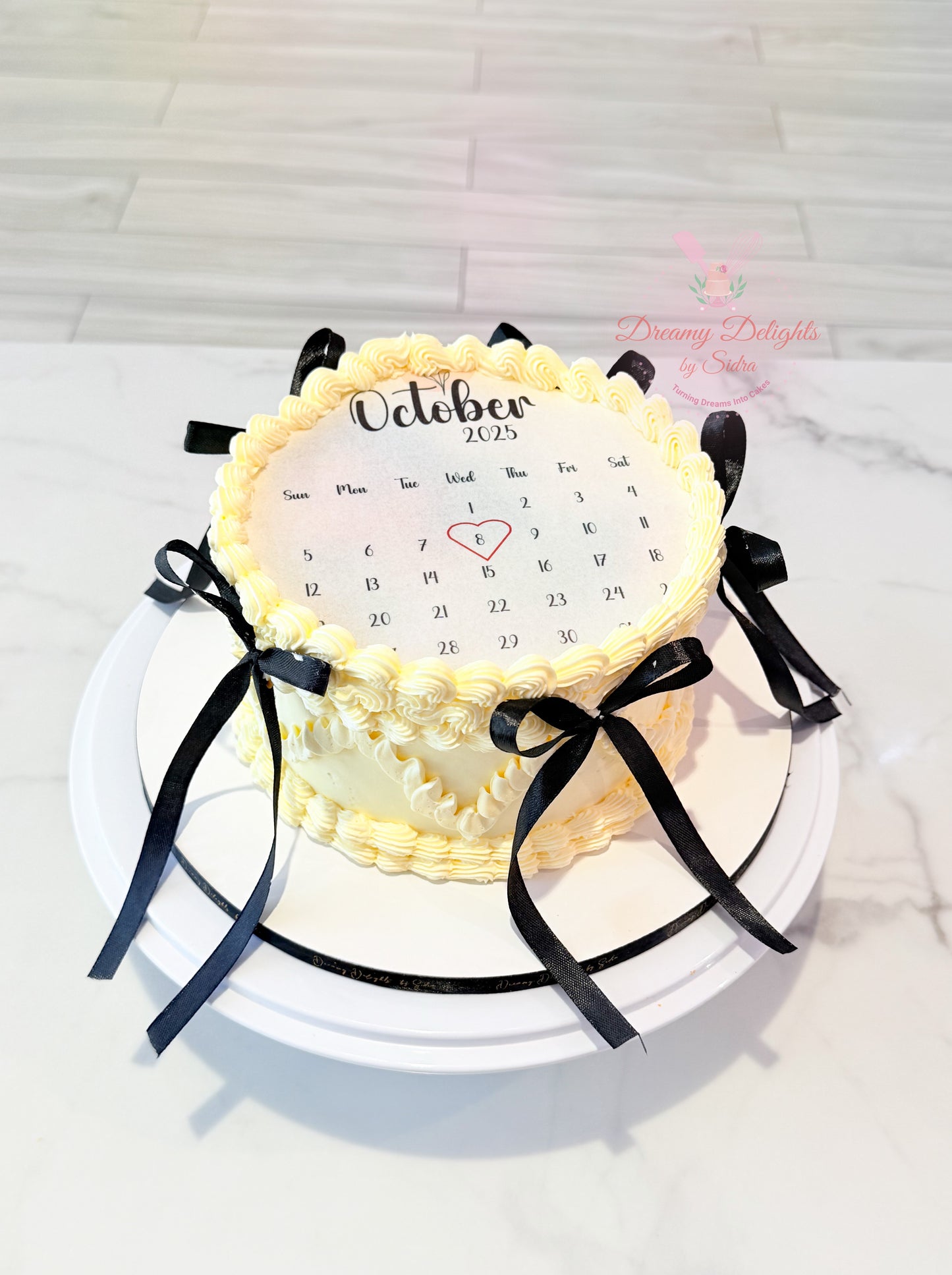 Calendar Burnaway Cake