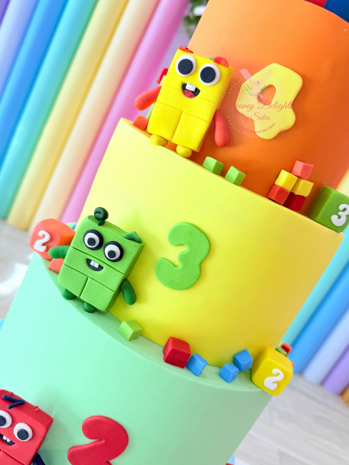 Number Blocks Cake