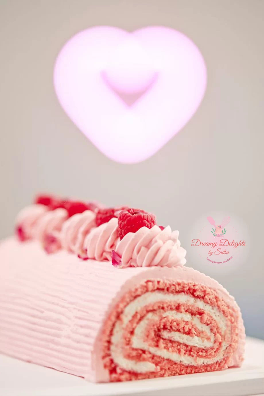Raspberry Swiss roll