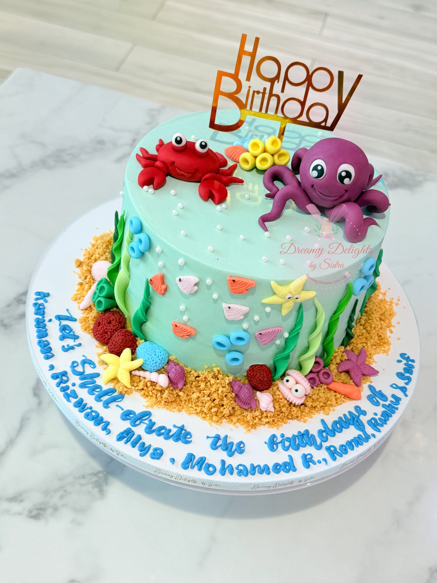 Sea Animals cake 2