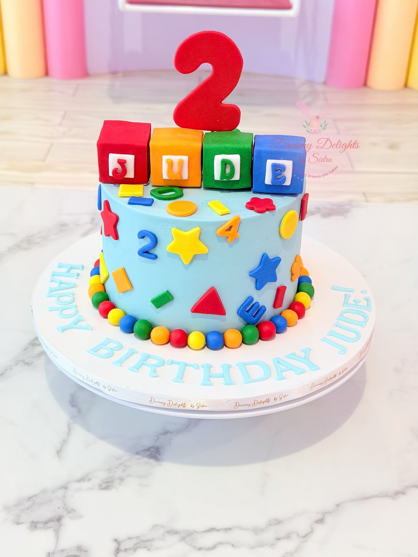 Shapes and Numbers Cake