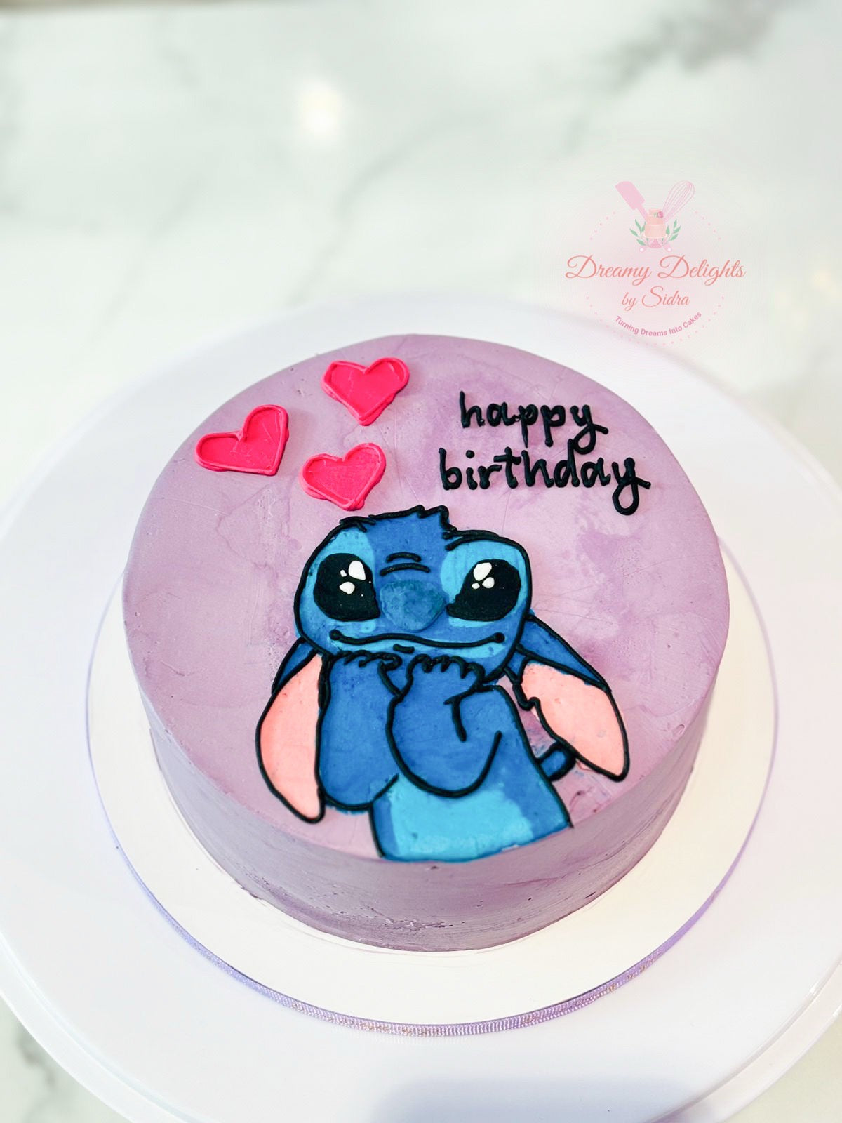 Stitch Cartoon Birthday Cake