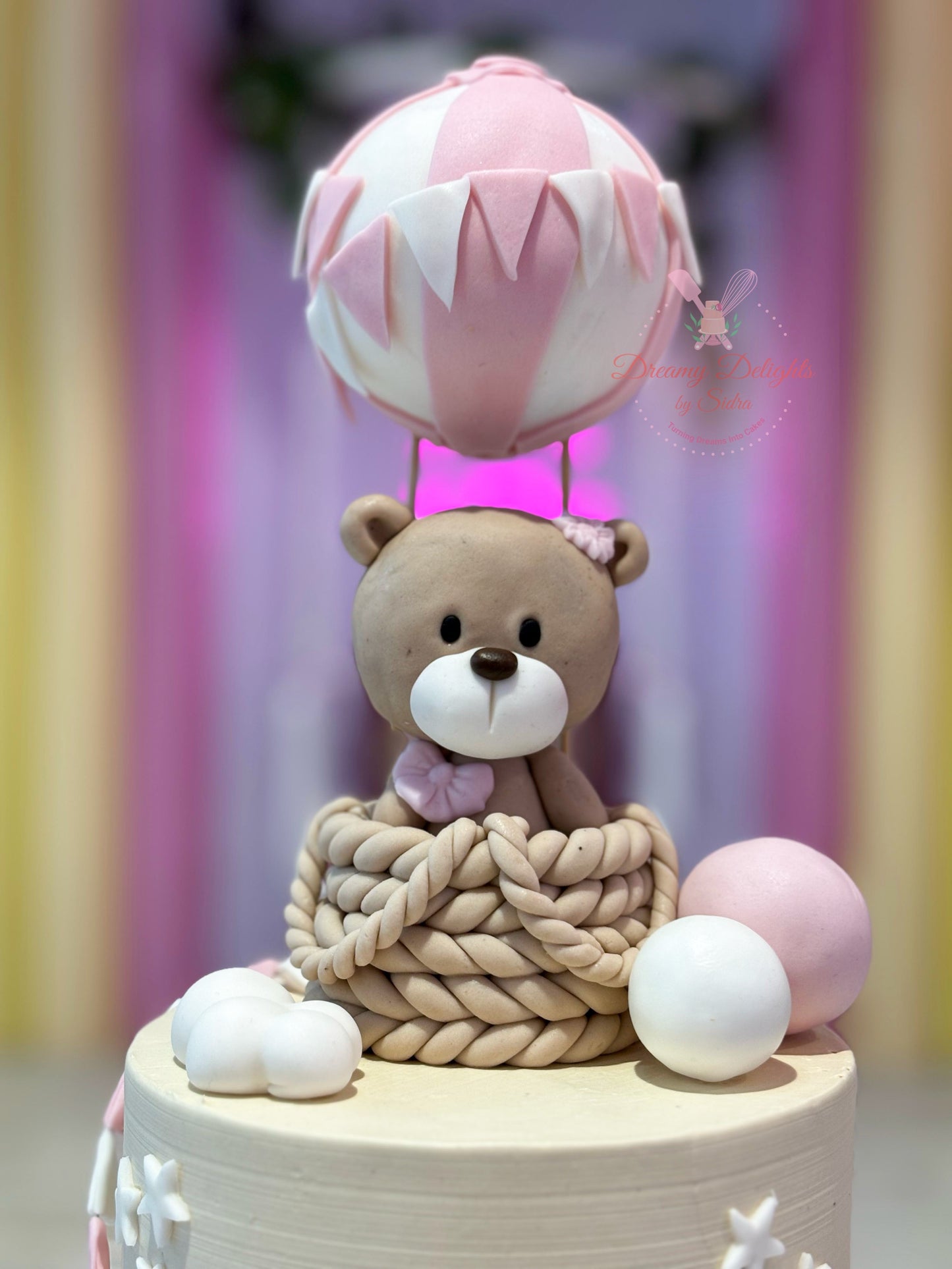 Teddy Hot Air Balloon Cake