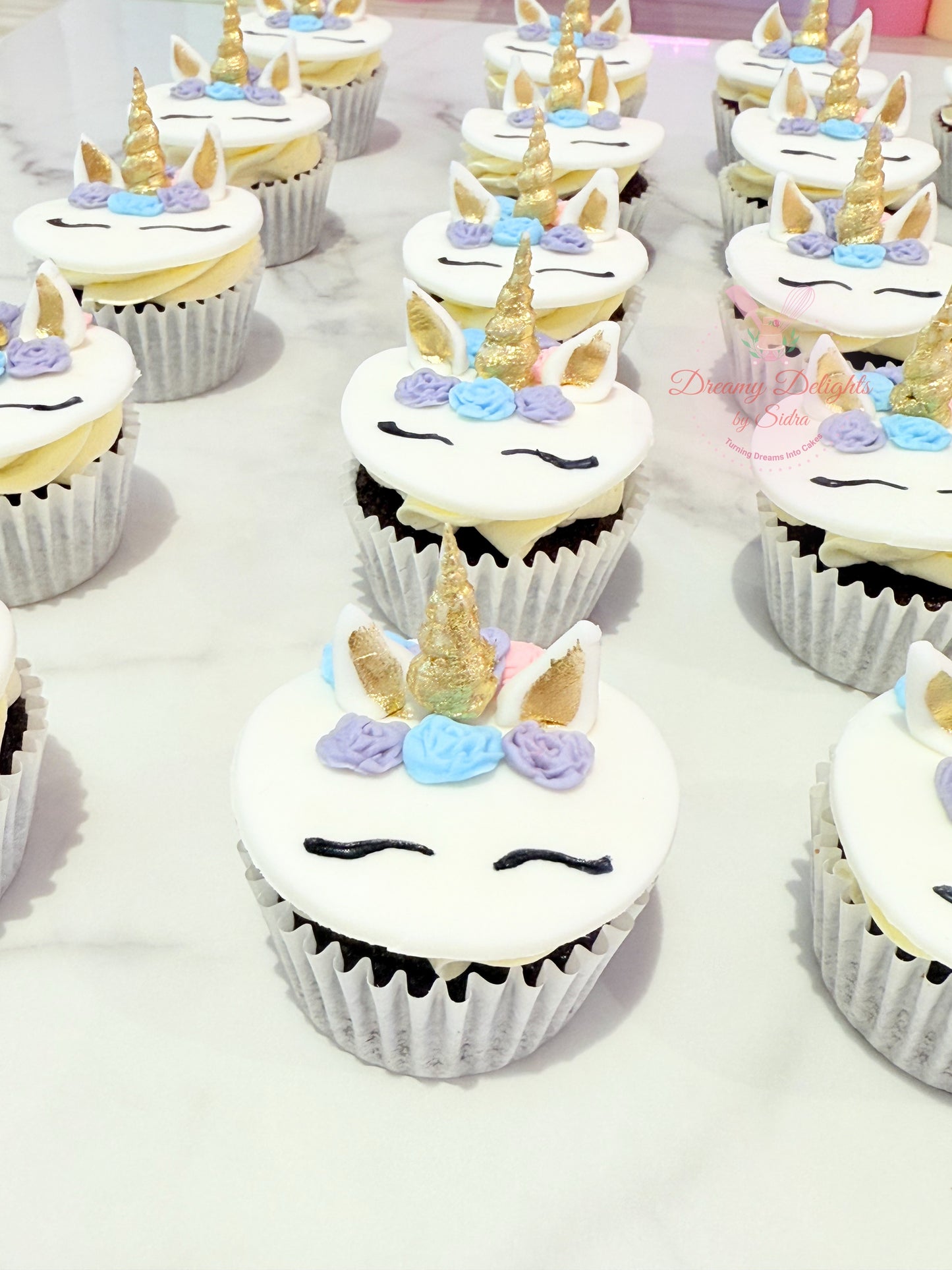 Elegant Unicorn Cupcakes