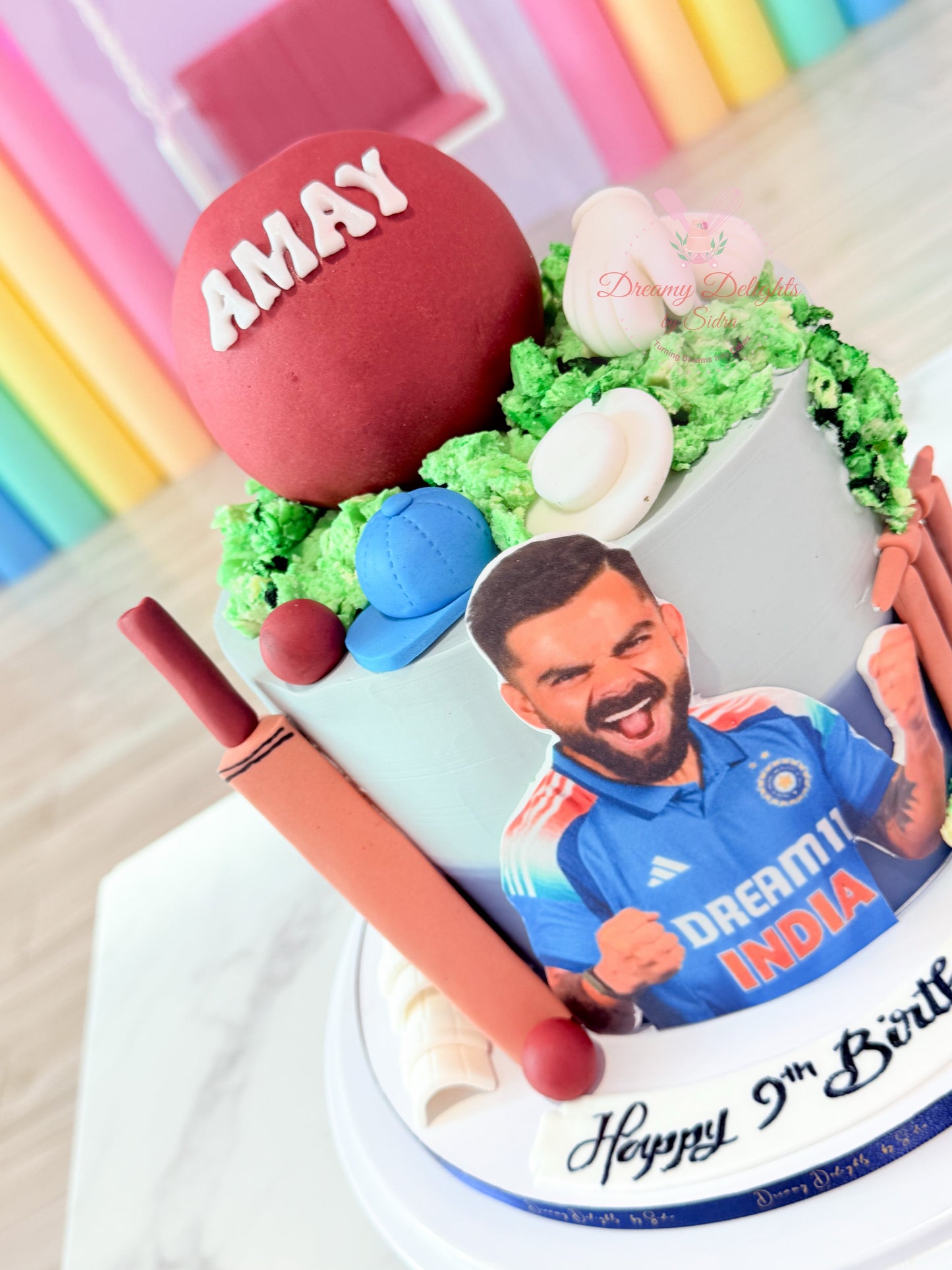 Virat Kohli Cricket Cake