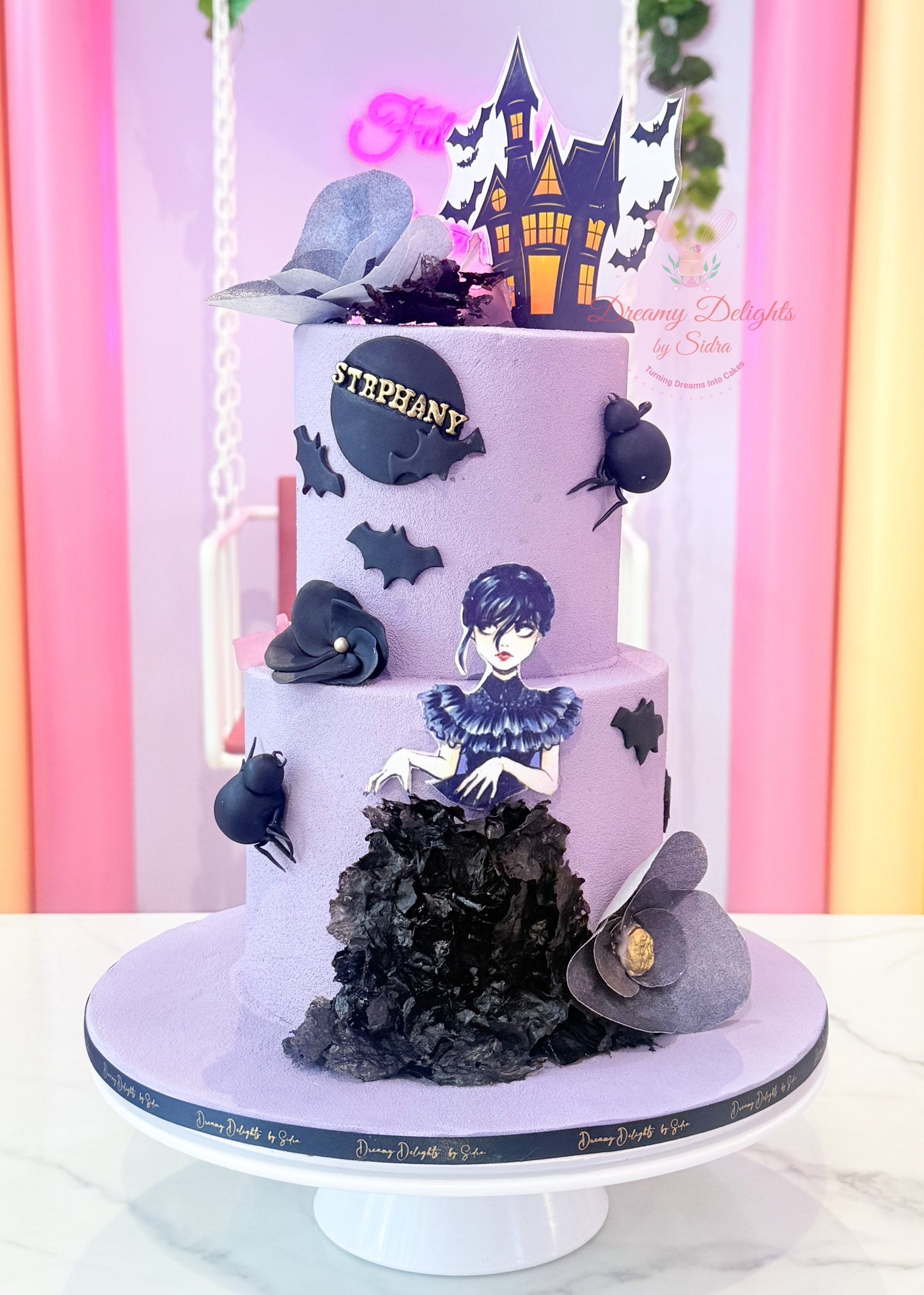 Wednesday Addams Cake