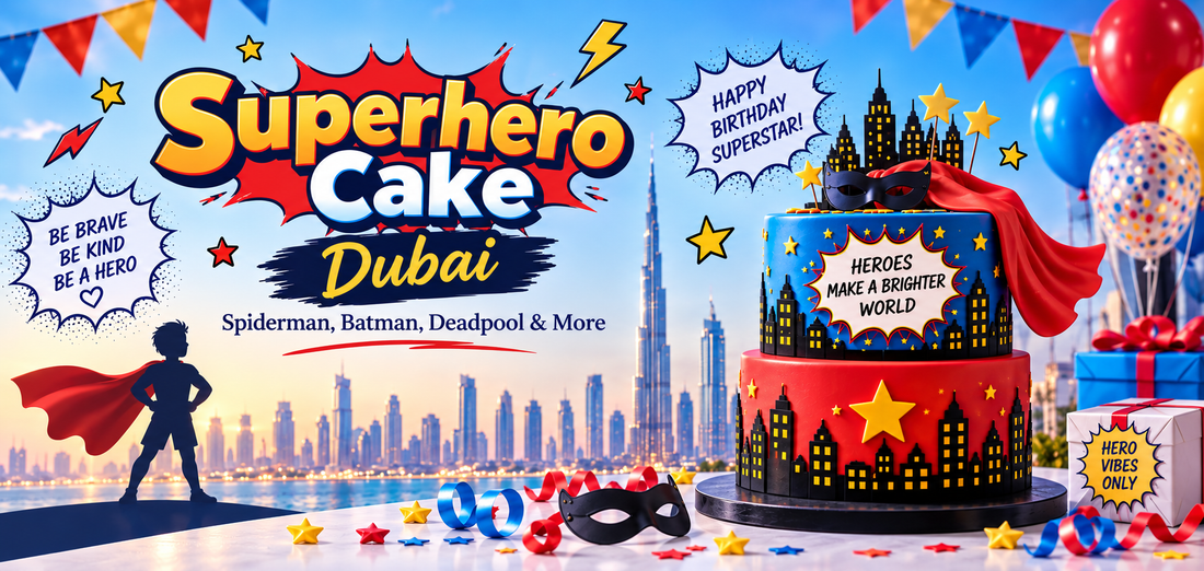 Superhero Cake Dubai – Spiderman, Batman, Deadpool & More