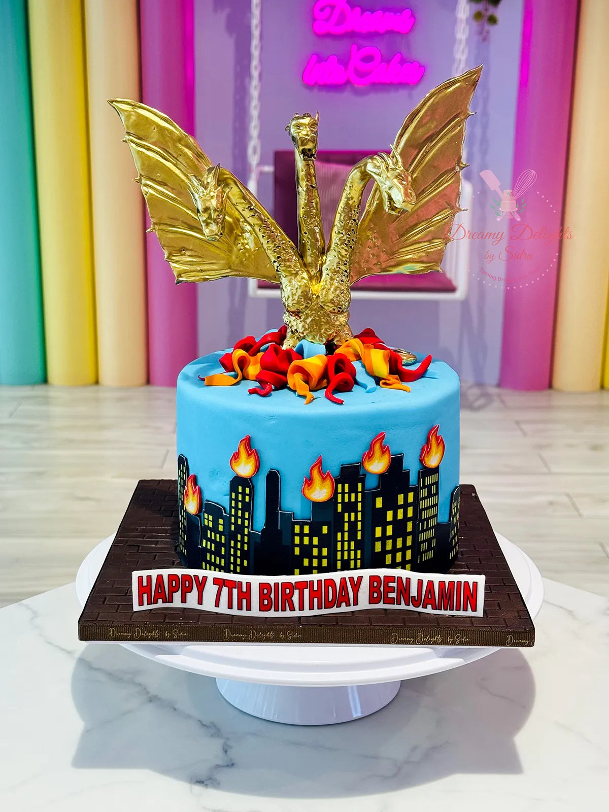 King Ghidorah Cake