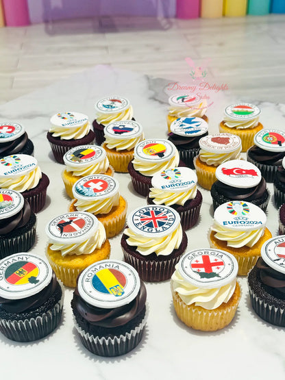 Euro 2024 Cupcakes