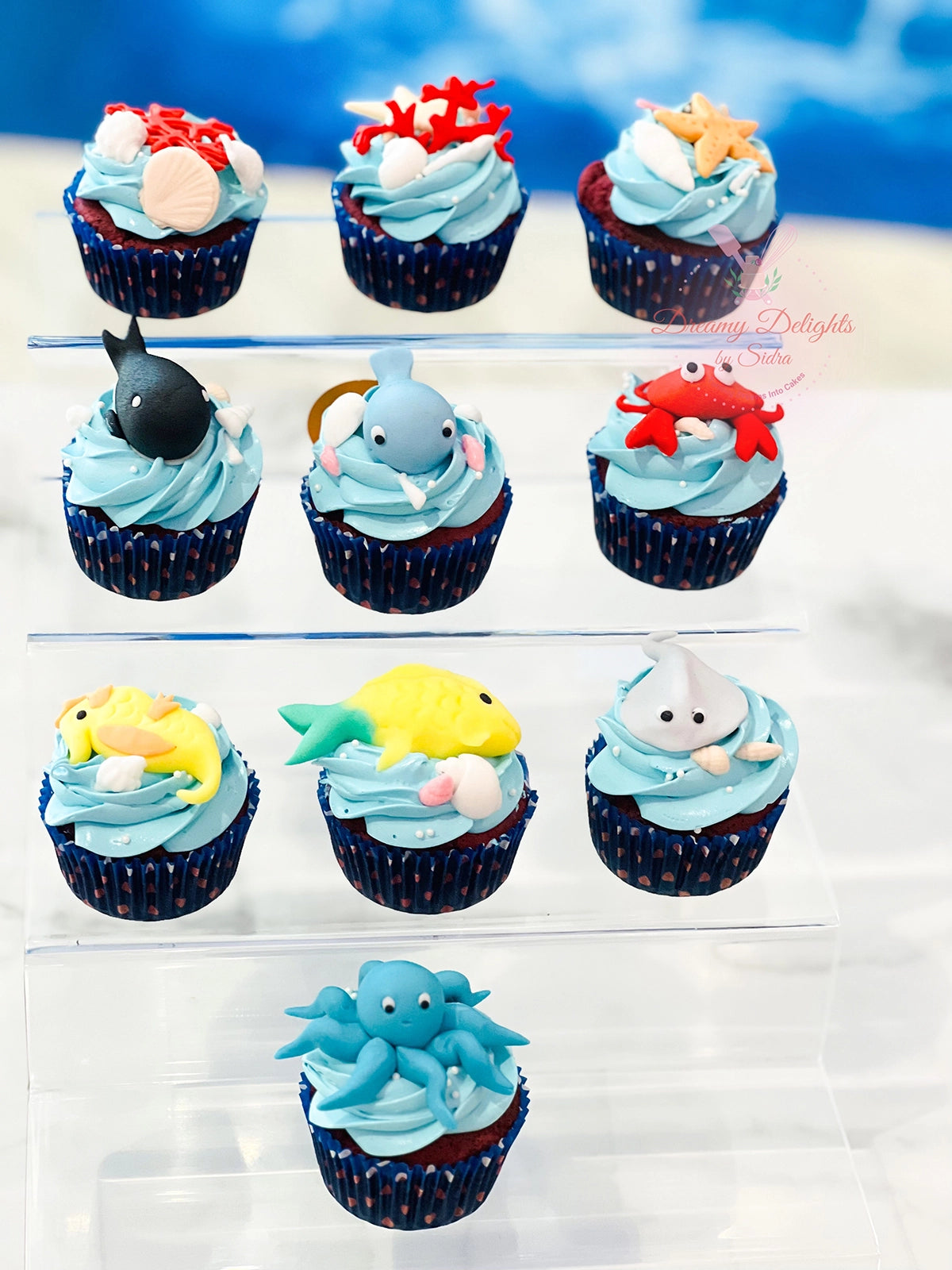 Sea world cupcakes