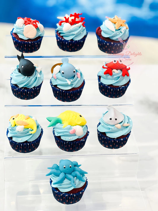 Sea world cupcakes