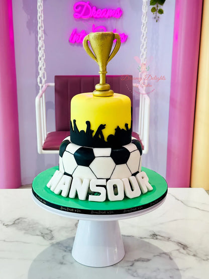 Football Cup cake