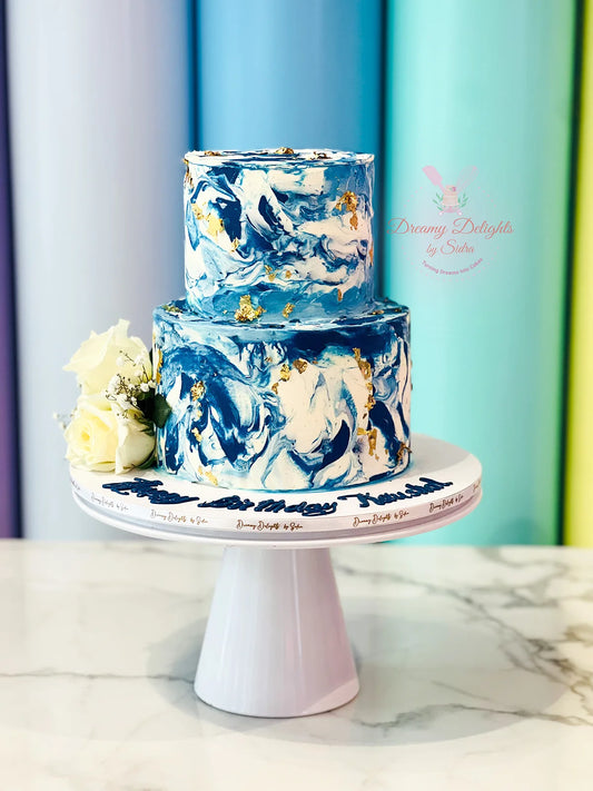 Blue Marble Cake
