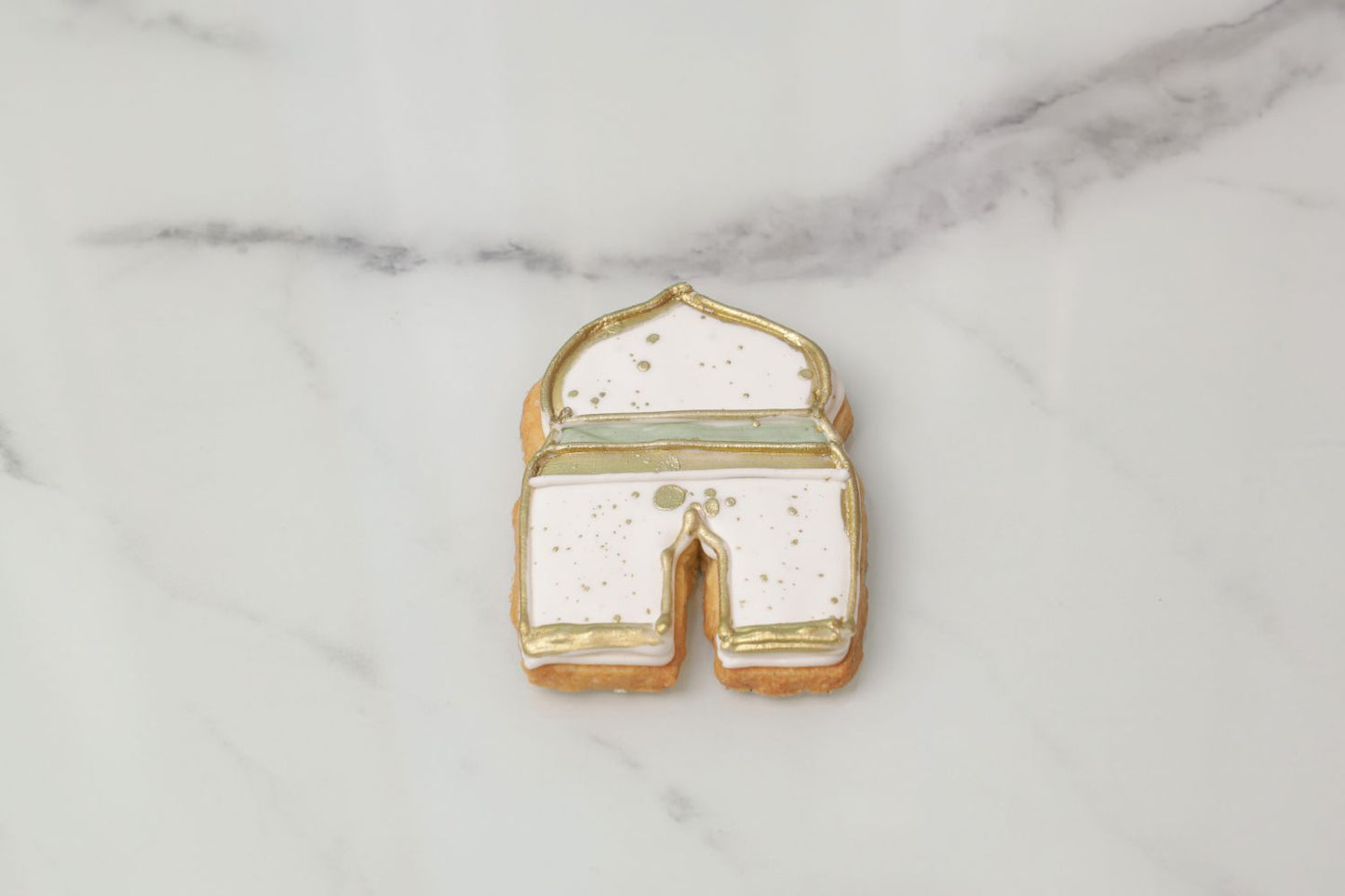 Ramadan Kareem Green and White Cookies