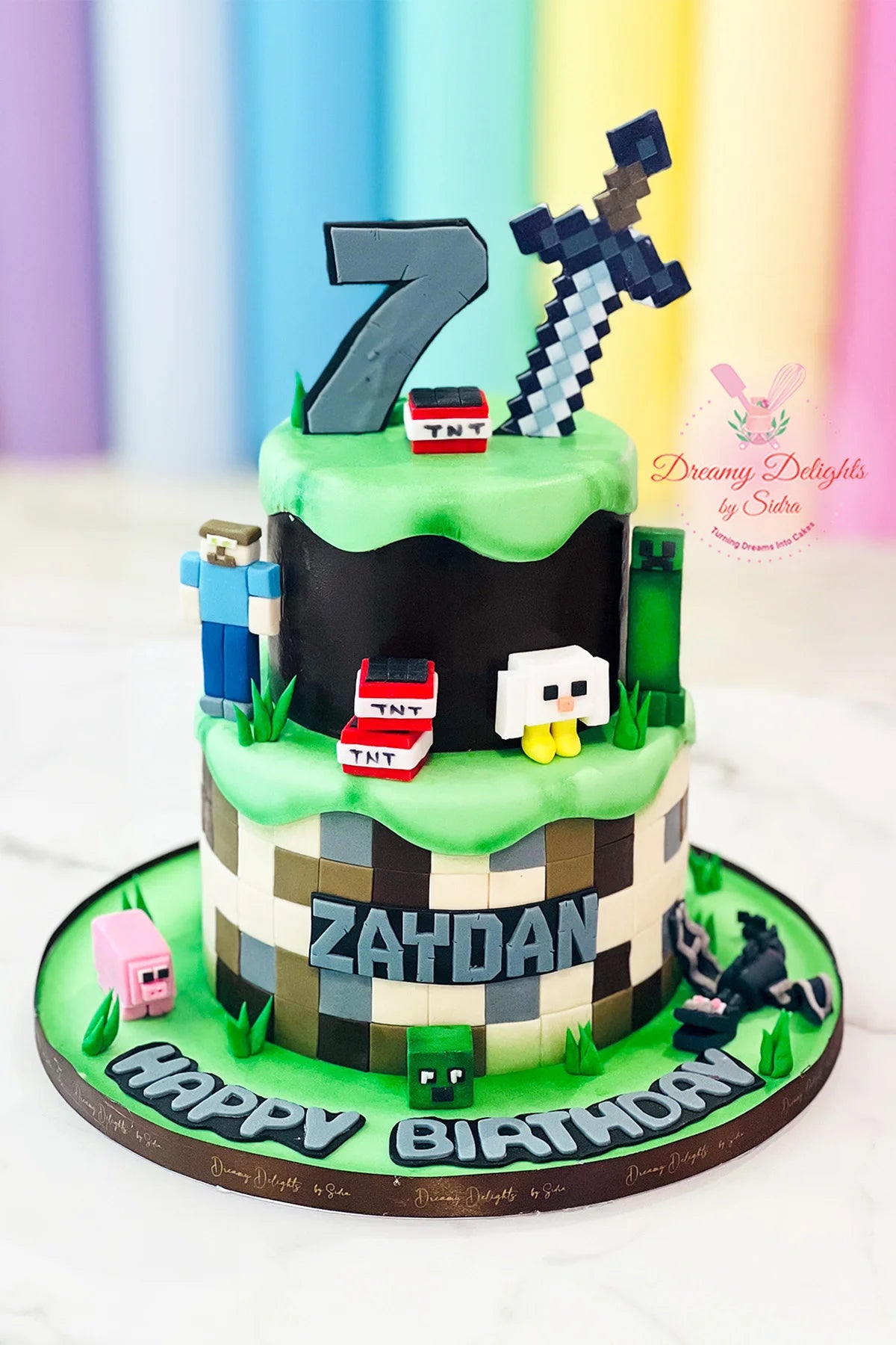 MineCraft Cake 3