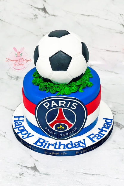 Paris Football Cake