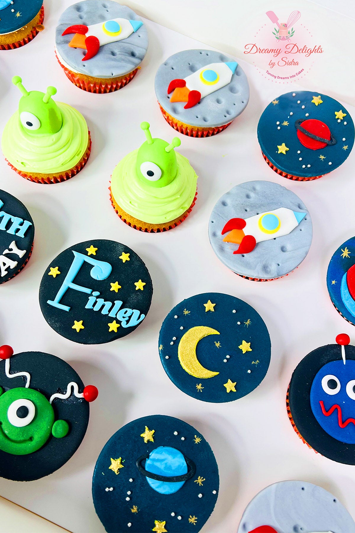 Space Themed Cupcakes