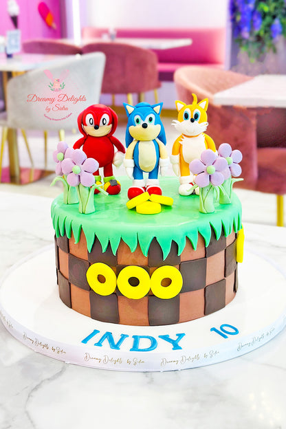 Sonic & Friends Cake