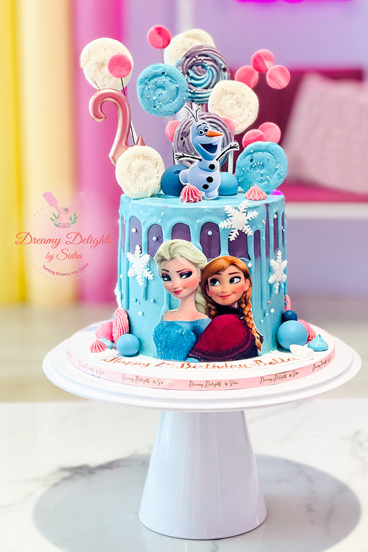 Elsa Anna cake
