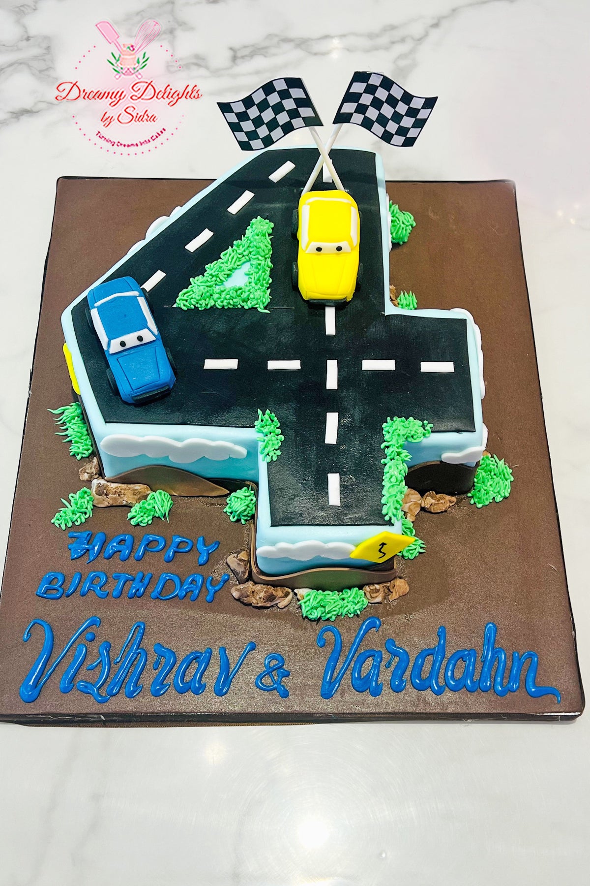 Number Racing Cake