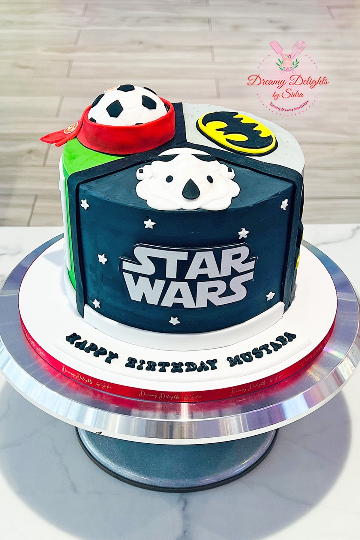 3In1 Batman, Football, Star wars Cake