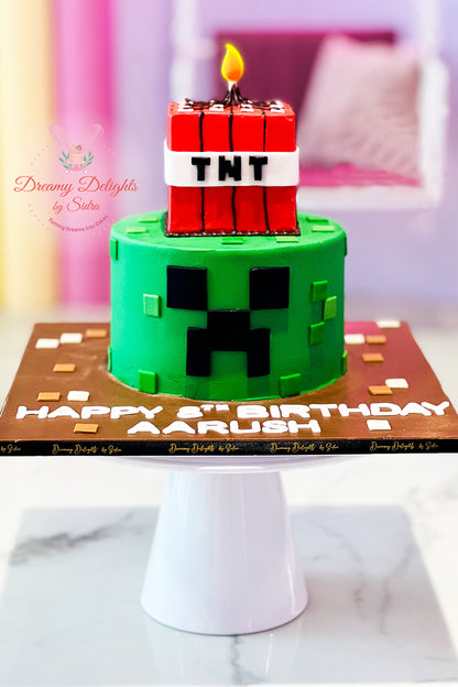 MineCraft Cake 4