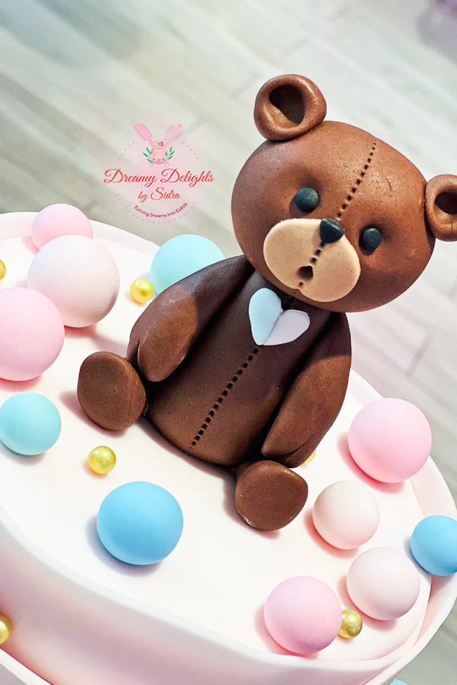 Baby Shower Teddy Cake