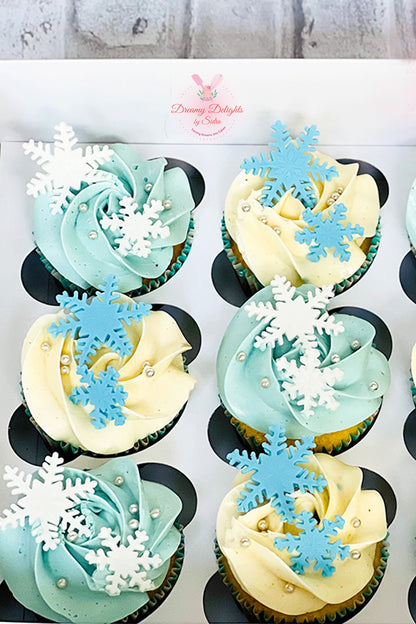 Snowflake Cupcakes