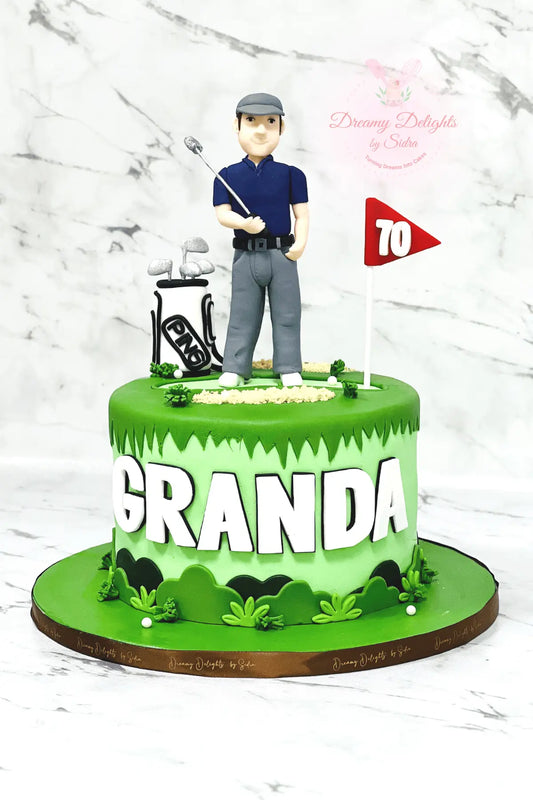 Grandpa Golf Cake