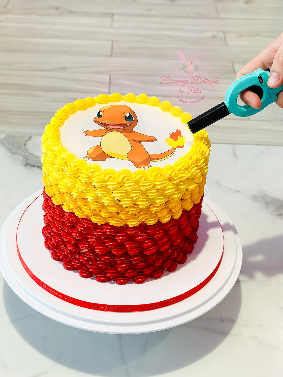 Pokemon Burnaway Cake