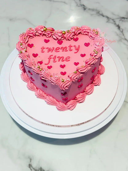 Vintage Heart Cake 2