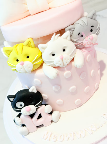 Cats in a Box Cake