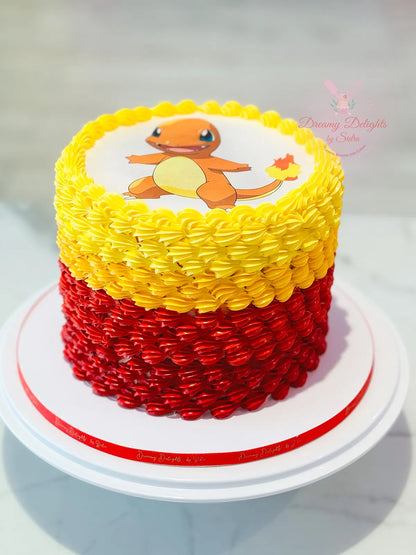 Pokemon Burnaway Cake