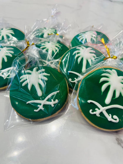 Saudi Flag Cookies