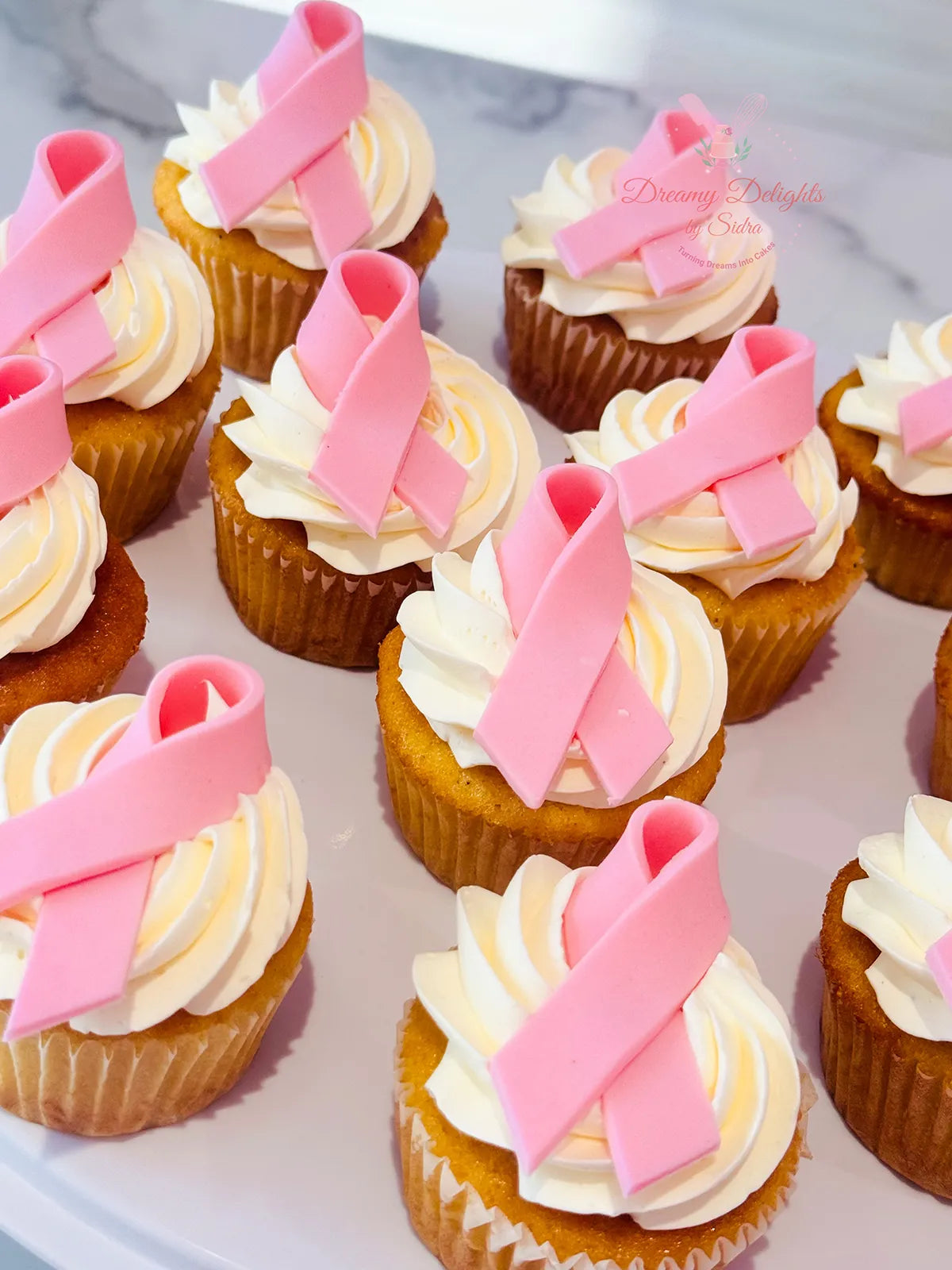 Breast Cancer Awareness Cupcakes