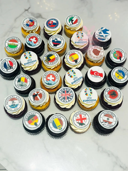 Euro 2024 Cupcakes