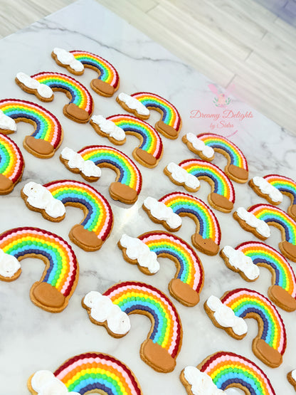 Rainbow Pot Cookies for St. Patricks Day