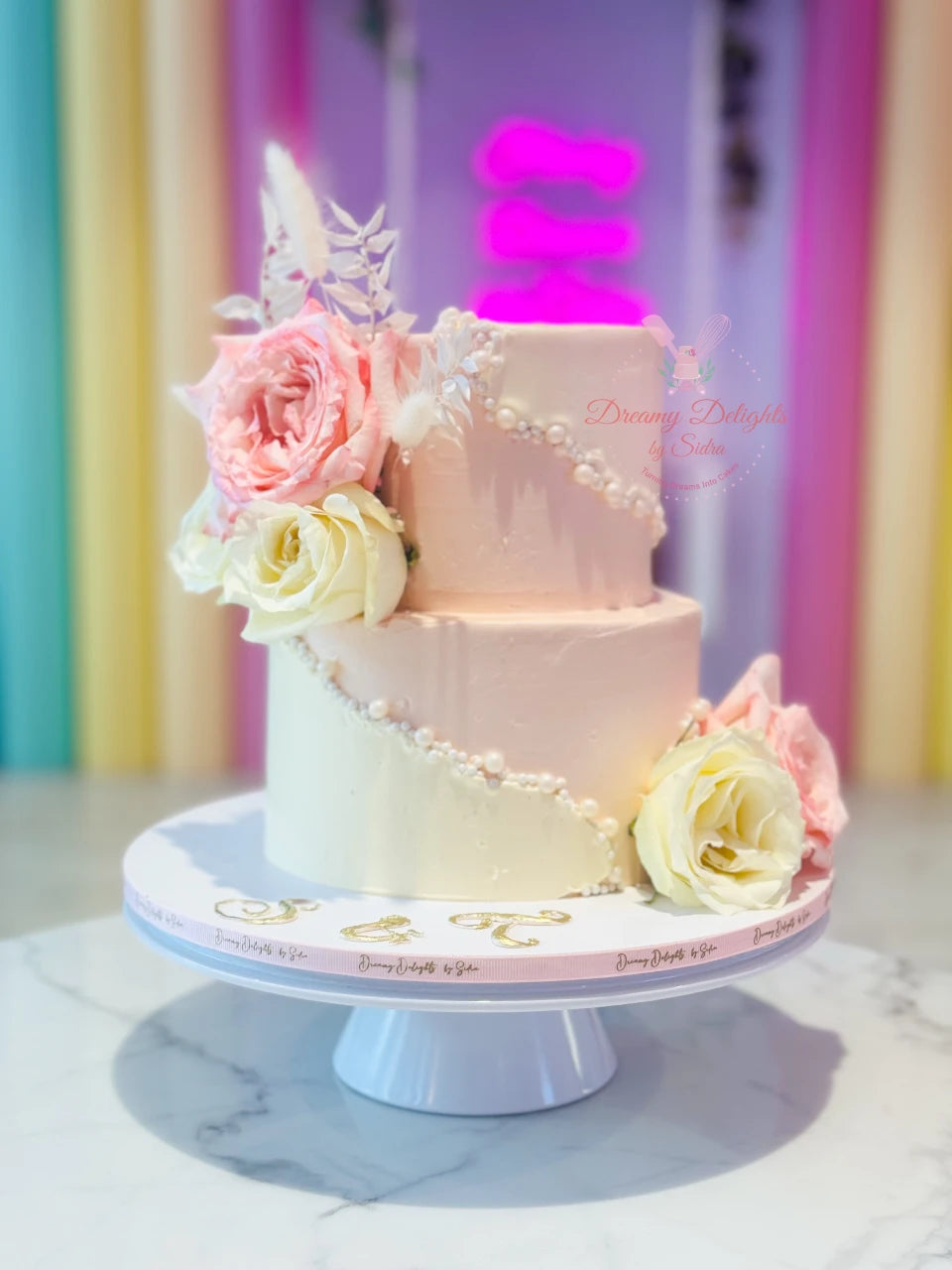 Roses and Pearls Cake